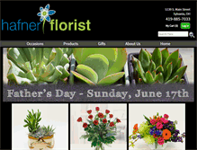 Tablet Screenshot of hafnerflorist.com